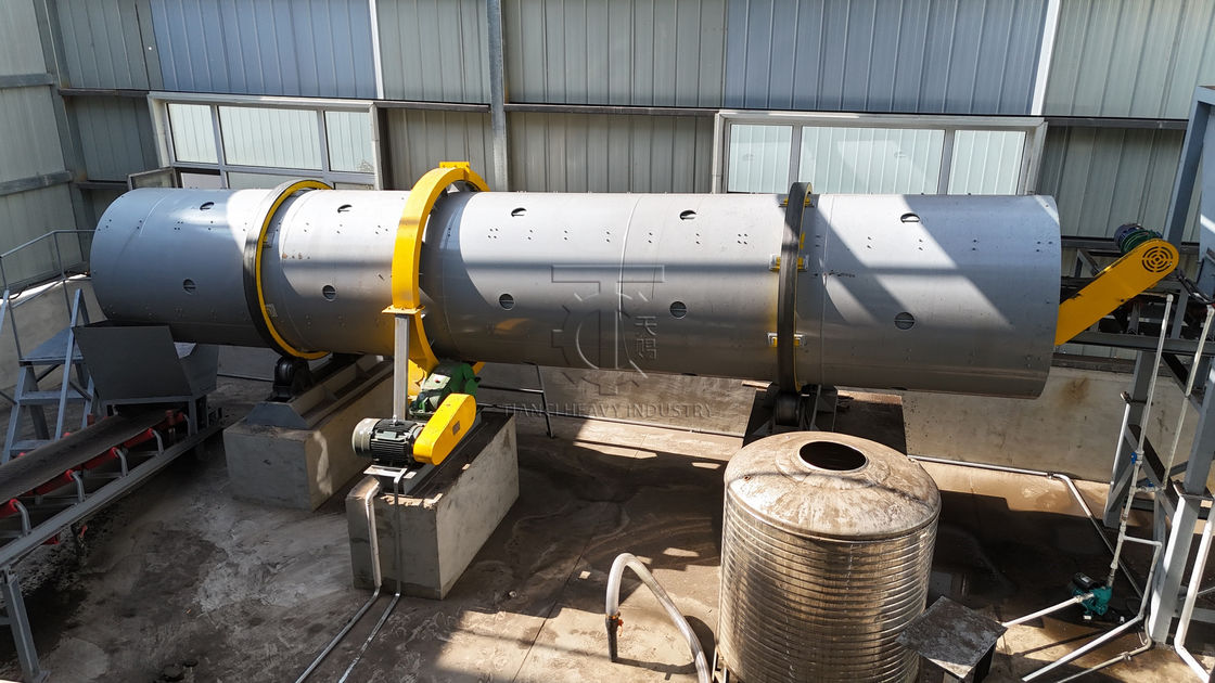 유기 비료용 회전 드럼 과립기 생산 라인 (통합 장비 및 연간 10,000톤 생산 능력)