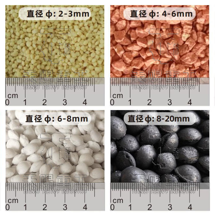 가뭄 롤 프레스 Granulator 기계 포타시의 황산 및 Granules 크기 2-30mm 비료 Granulator와 함께