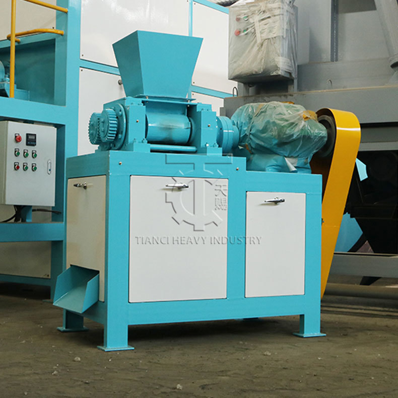 포타시엄 sulfate dry type double roller press granulator for granular 포타시엄 sulfate fertilizer carbonate granulation line 포타시엄 sulfate 가루 가루 가루 가루 가루 라인을 위한 건조형 이중 롤러 프레스 granulator