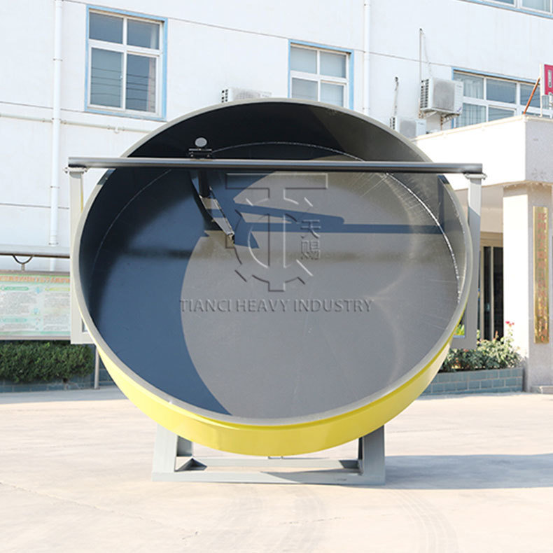 Disc pelletizer granulation production line for the production of compound fertilizer granules of phosphorus and chicken manure