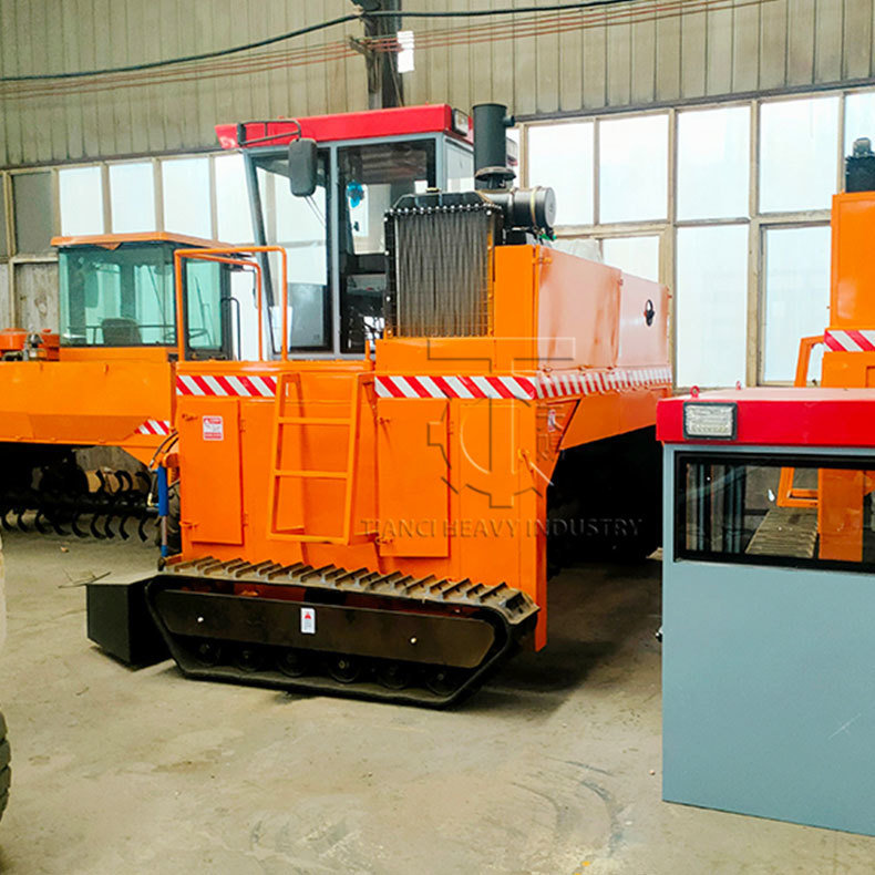 제조 공장 크롤러 타입 유기 비료 발효 장비 퇴비 터너